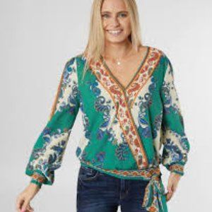 Flying Tomato Floral Paisley Top